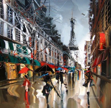Impresionismo Painting - Kal Gajoum Paris 22 con espátula
